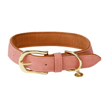 Hundehalsband Vegan Leather Kentucky Pfirsich Rosa