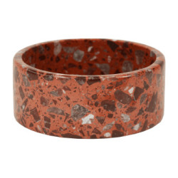 Hundenapf aus Terrazzo-Stein Kentucky Braun