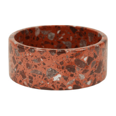 Hundenapf aus Terrazzo-Stein Kentucky Braun