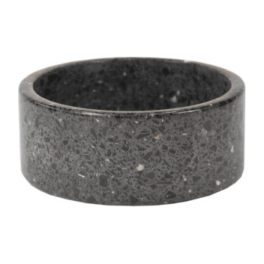 Hundenapf aus Terrazzo-Stein Kentucky Schwarz