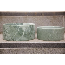 Hundenapf Marmor Kentucky Tannengrün Gr&uuml;n