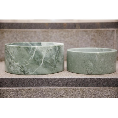 Hundenapf Marmor Kentucky Tannengrün Gr&uuml;n