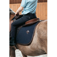 Kentucky Color Edition Leather Spring-Sattelpad Marine Marineblau