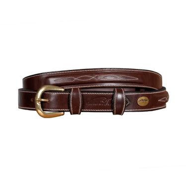 Gürtel mit dekorativer Ziernaht Dy'on Braun