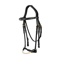 Bridon Muserolle Allemande Corde D Collection by Dy'on Noir