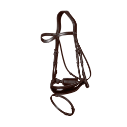 Kombiniertes Reithalfter Breit Lackiert New English Collection by Dy'on