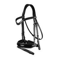 Trensenzaum Kombinierte Reithalfter Breit Lackiert Working By Dy'on Braun