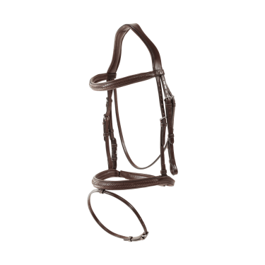 Geflochtener Trensenzaum mit kombiniertem Reithalfter New English Collection by Dy'on Geflochtener Trensenzaum mit kombiniertem Reithalfter New English Collection by Dy'on
