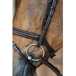 Bridon muserolle combinée tressé Dy'on Braun Bridon muserolle combinée tressé Dy'on Braun