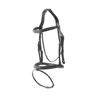 Bridon muserolle combinée tressé Dy'on Braun