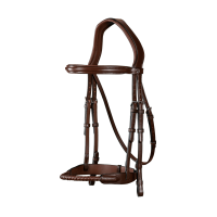 Trensenzaum Nasenriemen mit Leder überzogen New English Collection by Dy'on Schwarz Trensenzaum Nasenriemen mit Leder überzogen New English Collection by Dy'on Schwarz