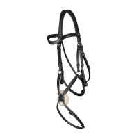 Kreuznasenriemen-Trense Working By Dy'on Schwarz Kreuznasenriemen-Trense Working By Dy'on Schwarz
