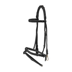 Geflochtene Trainingszäumung Working von Dy'on Schwarz