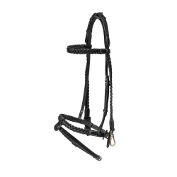 Geflochtene Trainingszäumung Working von Dy'on Schwarz