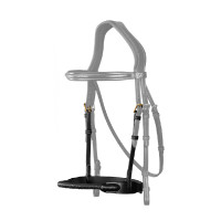 Nasenriemen aus Seil mit Lederüberzug D Collection by Dy'on Schwarz