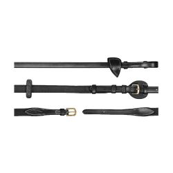 Verstellbare Zügel 5/8 D Collection by Dy'on Schwarz