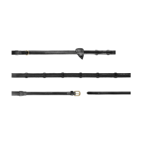 Zügel Howlett Gummi 1/2 mit 7 Stoppern D Collection by Dy'on Schwarz Zügel Howlett Gummi 1/2 mit 7 Stoppern D Collection by Dy'on Schwarz