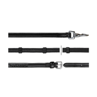 Hunter-Zügel 1/2 mit Karabiner Dy'on Schwarz