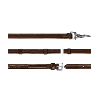 Hunter-Zügel 1/2 mit Karabiner Dy'on Braun