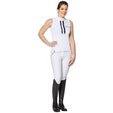 Polo Flags & Cup Cacimba sans manches Marine / blanc Polo Flags & Cup Cacimba sans manches Marine / blanc