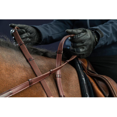 Hunter-Zügel 5/8 mit 7 Stoppern New English Collection by Dy'on