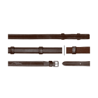 Hunter-Grip-Zügel mit 7 Stoppern 5/8 (Ohne Stopper) Dy'on Braun