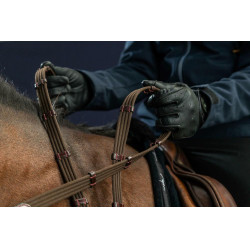 Zügel Stoff 5/8 mit 9 Stoppern New English Collection by Dy'on