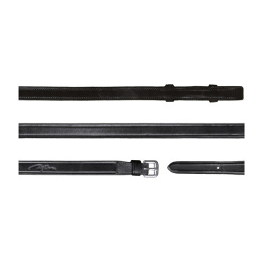 Zaumzügel aus Vollleder 1/2 New English Collection by Dy'on Schwarz