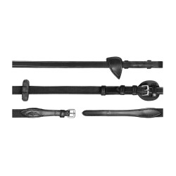 Verstellbare Zügel 5/8 New English Collection by Dy'on Schwarz