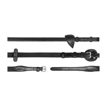 Verstellbare Zügel 5/8 New English Collection by Dy'on Schwarz