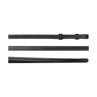 Zügel für Trensenzaum aus Leder 1/2 Working By Dy'on Schwarz