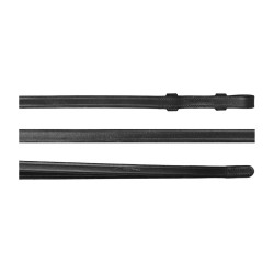 Zügel für Trensenzaum aus Leder 1/2 Working By Dy'on Schwarz