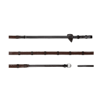 Howlett-Zügel Gummi 1/2 mit 7 Stoppern Working by Dy'on Braun