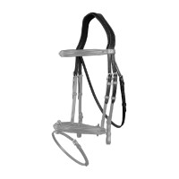 Genickstück mit Kehlriemen D Collection by Dy'on Schwarz