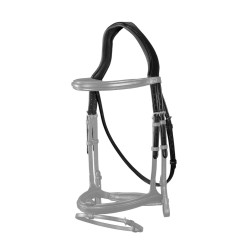 Genickstück mit Kehlriemen New English Collection by Dy'on Schwarz