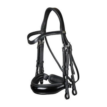 Trense Nasenriemen Groß Lackiert Working By Dy'on Schwarz