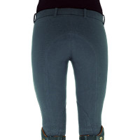 Kinder Basic-Reithose mit Lycra-Abschluss Anthrazit Grau