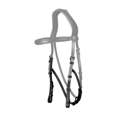 Backenstücke für Hackamore New English Collection by Dy'on Schwarz