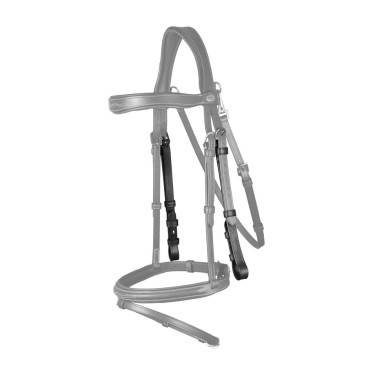 Gebissstücke mit Creme-Nähten Working by Dy'on Schwarz Gebissstücke mit Creme-Nähten Working by Dy'on Schwarz