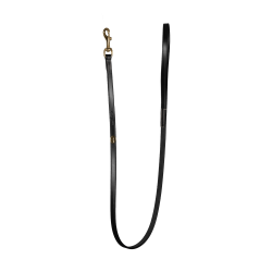 Lederhundehalsband Klassisch Dy'on Schwarz