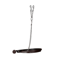 Lederlonge mit Kette Working by Dy'on Braun