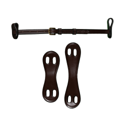 Unterkinnriemen 1/2 mit 2 abnehmbaren Befestigungen D Collection by Dy'on Braun Unterkinnriemen 1/2 mit 2 abnehmbaren Befestigungen D Collection by Dy'on Braun