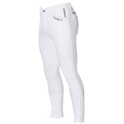 Pantalon Flags & Cup Saint Malo homme Blanc / marron Pantalon Flags & Cup Saint Malo homme Blanc / marron