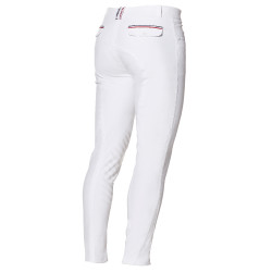 Pantalon Flags & Cup Saint Malo homme Blanc / marron Pantalon Flags & Cup Saint Malo homme Blanc / marron