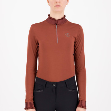 Top Imperial Riding Anna langärmelig Dunkelrosa