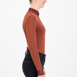 Top Imperial Riding Anna langärmelig Dunkelrosa