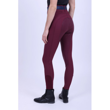 Reitleggings HV Polo Clarissa FullGrip Schwarzbucht Bordeaux