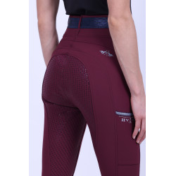 Reitleggings HV Polo Clarissa FullGrip Schwarzbucht Bordeaux