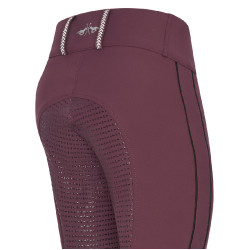 Reitleggings HV Polo Isabell FullGrip Schwarzbucht Bordeaux