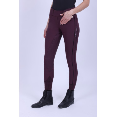 Reitleggings HV Polo Isabell FullGrip Schwarzbucht Bordeaux